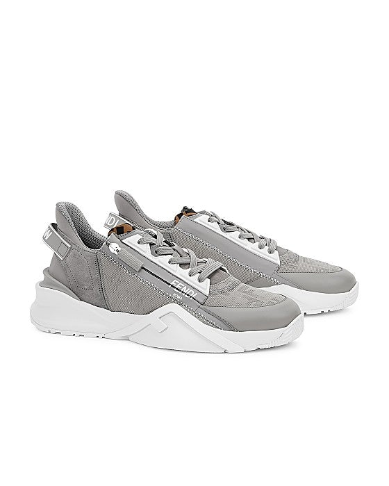 Flow Grey Panelled Sneakers