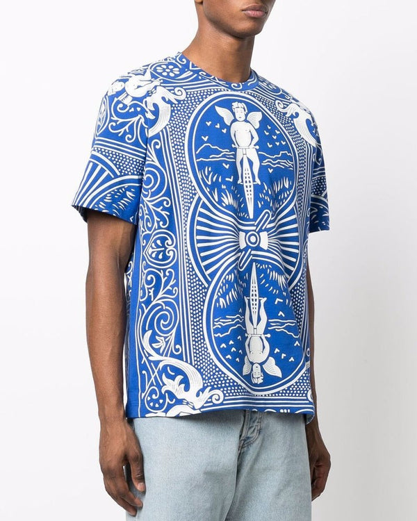Graphic Print T-Shirt Blue