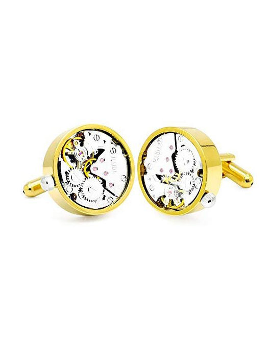 HONEY BEAR Mens Watch Movement Cufflinks