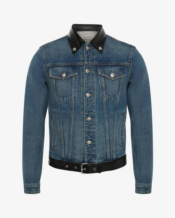 Men's Denim Jacket in Washed Blue
