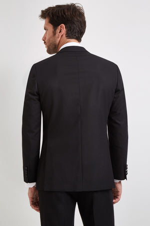 Regular Fit Black Notch Dress Suit