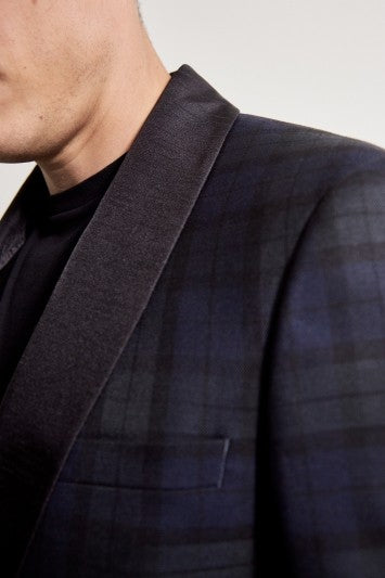 Slim Fit Tartan Dresswear Jacket