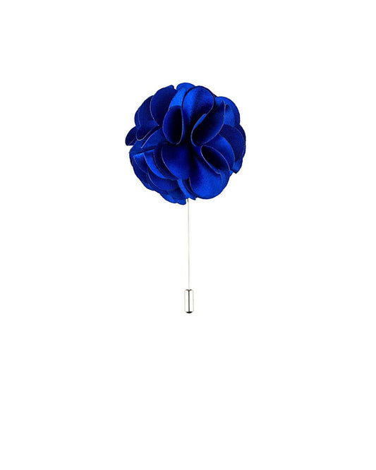 Polyester Silk Flower Handmade Lapel Pin