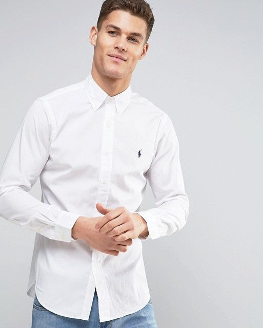 Poplin Shirt Slim Fit White