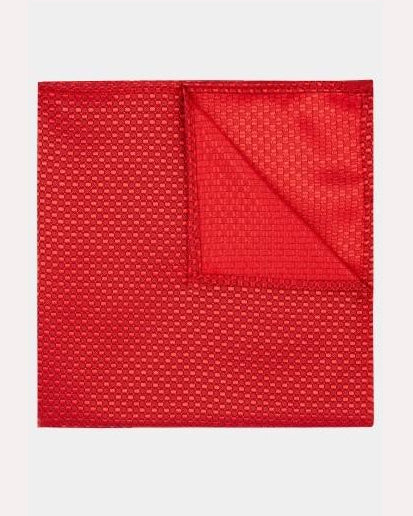 Red Textured Pocket Square