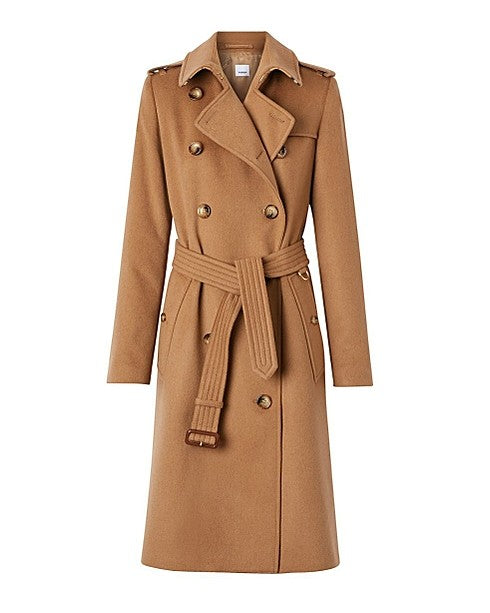 Regenerated Cashmere Trench Coat