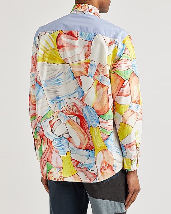 Rugby Printed Cotton-Poplin Shirt