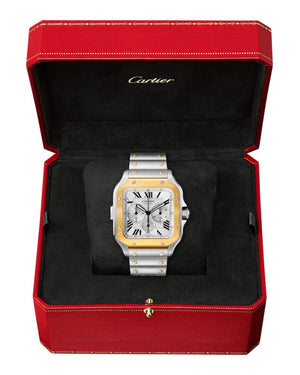 Santos De Cartier Watch, Large Model, Automatic, Stainless Steel And 18ct Gold