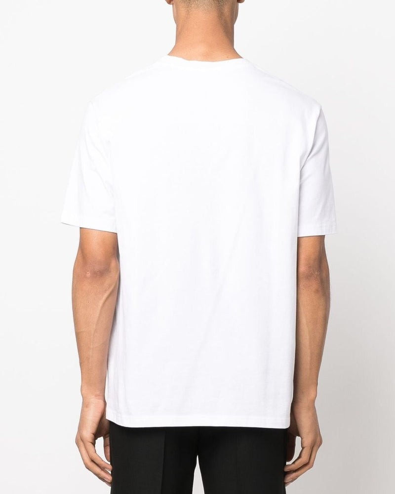Silver Tape T-Shirt Bulky Fit White