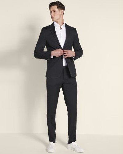 Slim Fit Charcoal Stretch Suit