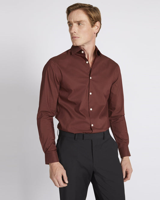 Slim Fit Fig Stretch Shirt