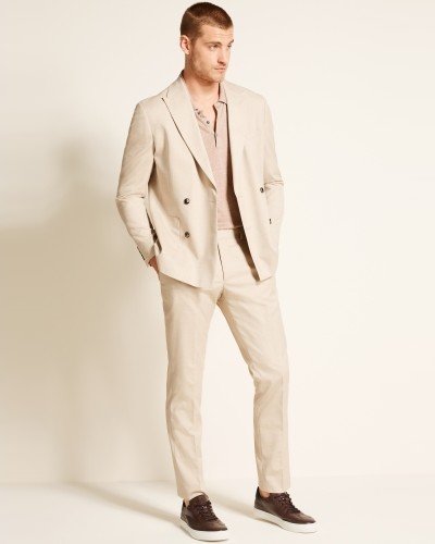 Slim Fit Latte Suit