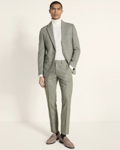 Slim Fit Sage Tweed Suit