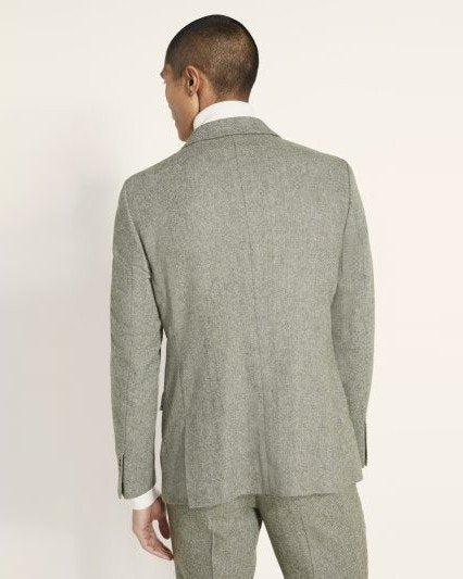 Slim Fit Sage Tweed Suit