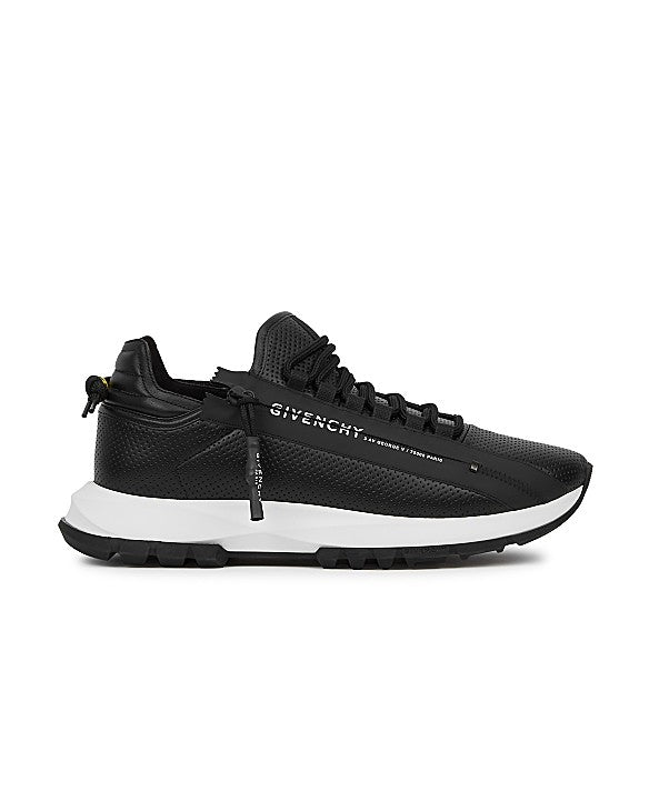 Spectre Black Perforated Leather Sneakers