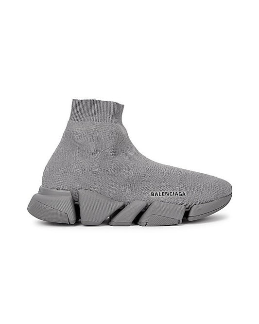 Speed 2.0 Grey Stretch-knit Sneakers