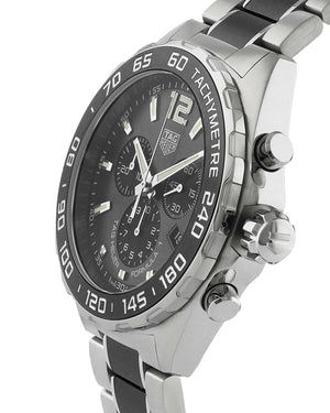 Mens Grey 43mm Quartz Chronograph Watch