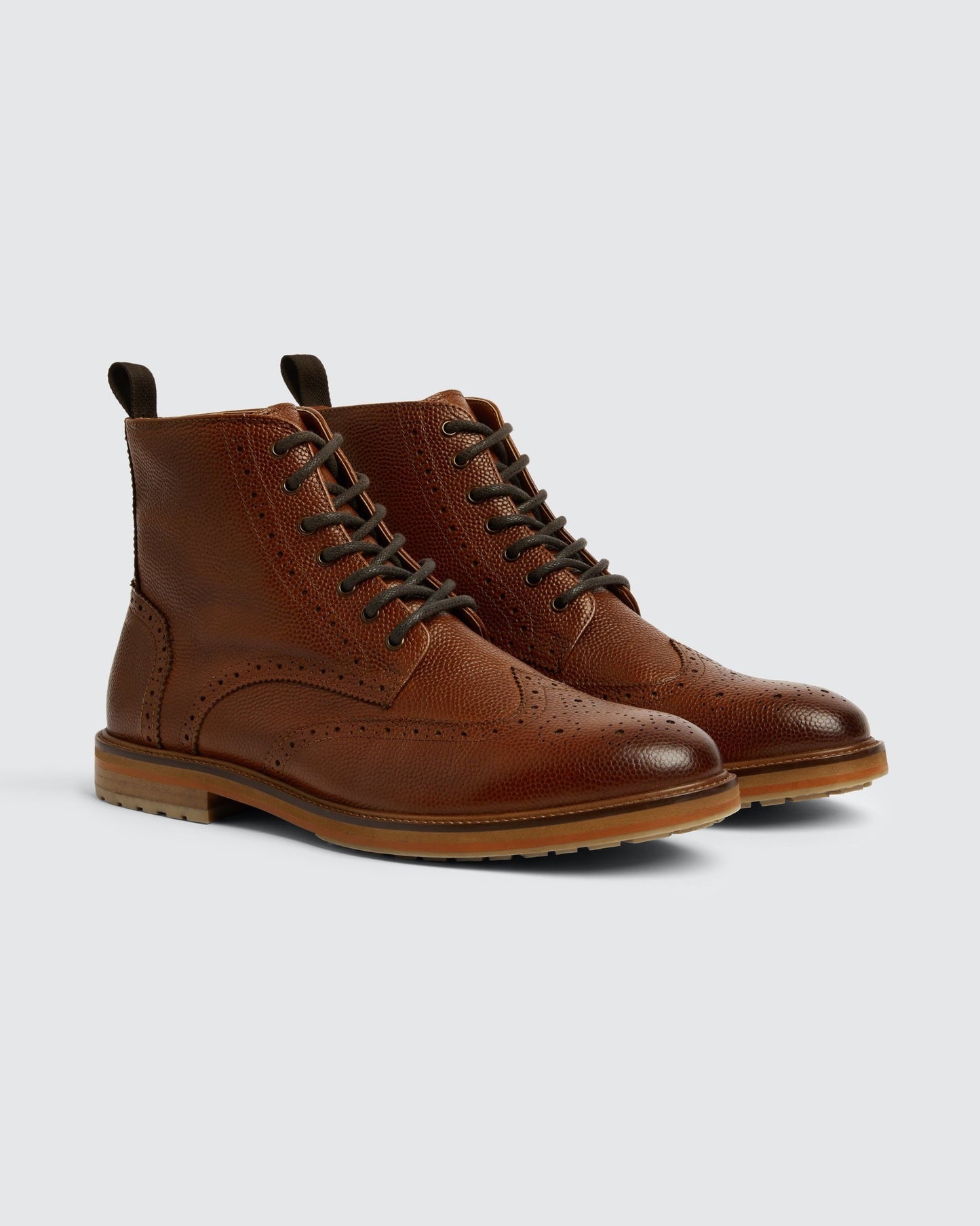 Tan Brogue Boot