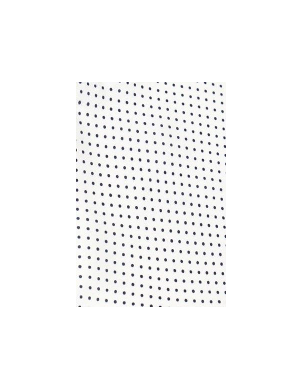 White & Navy Pin Dot Pocket Square