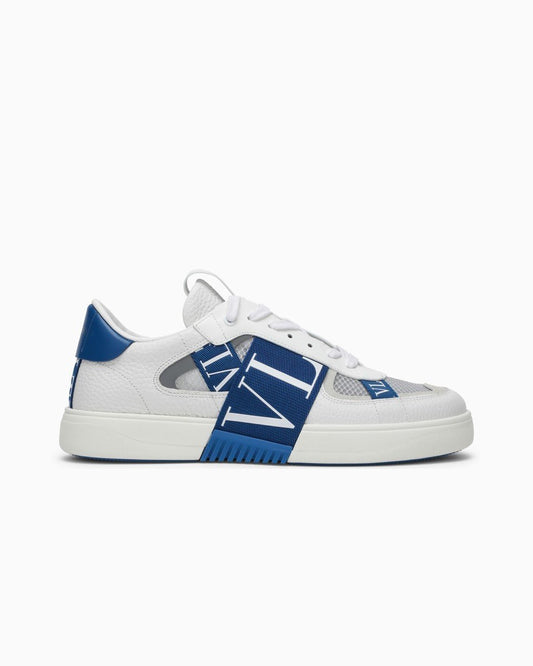 White/Blue VL7N Sneakers