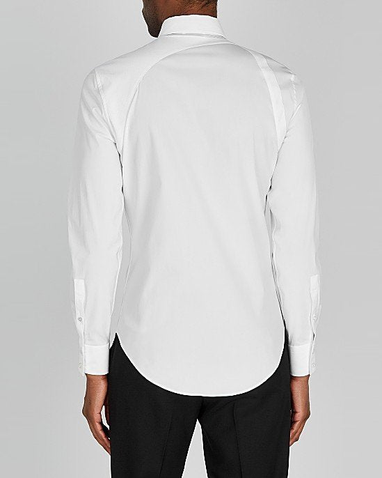 White Harness Cotton Shirt