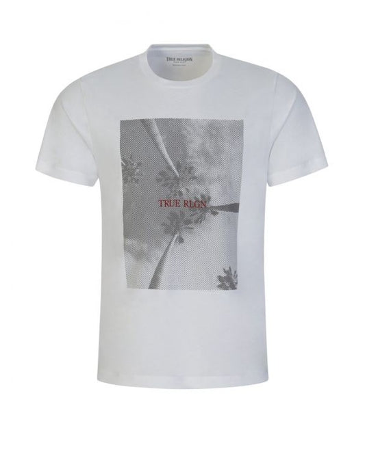 White Palm Tree Graphic T-Shirt