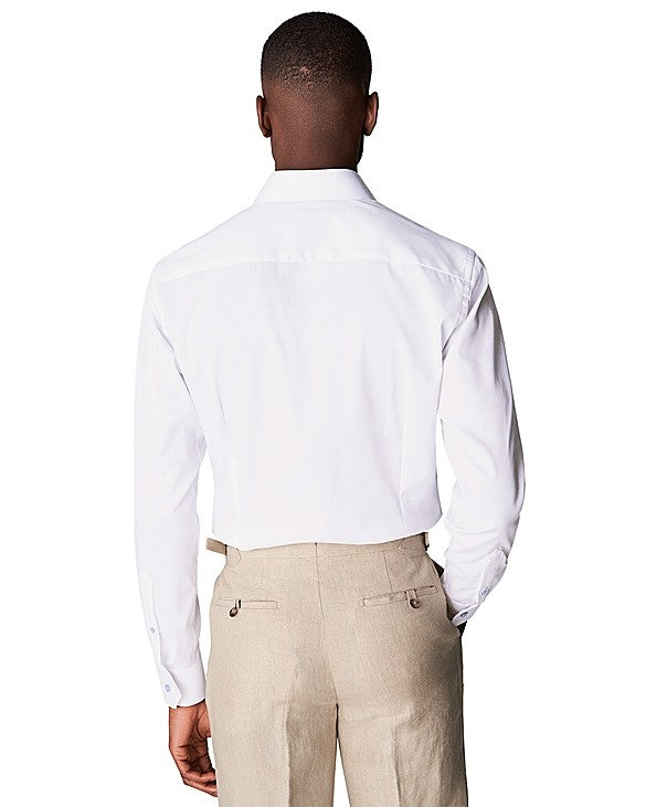 White Signature Twill Contemporary Fit Shirt