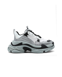 White/Silver/Black Triple S Sneakers - Exclusive MR