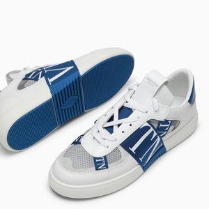 White/Blue VL7N Sneakers
