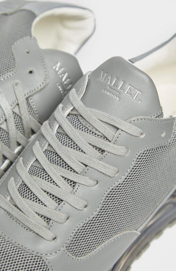 Mesh Trainers Popham Gas Grey Mesh Reflect Neptune Mallet Style