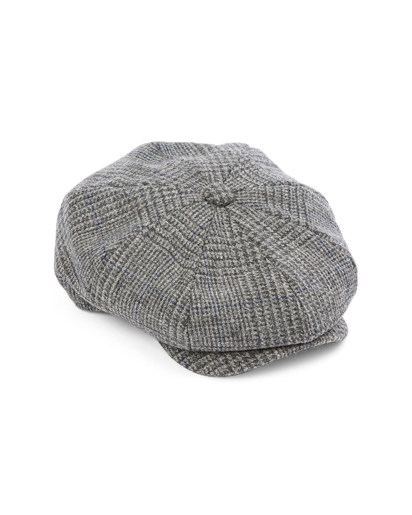 8 Piece Baker Boy Tweed Flat Cap