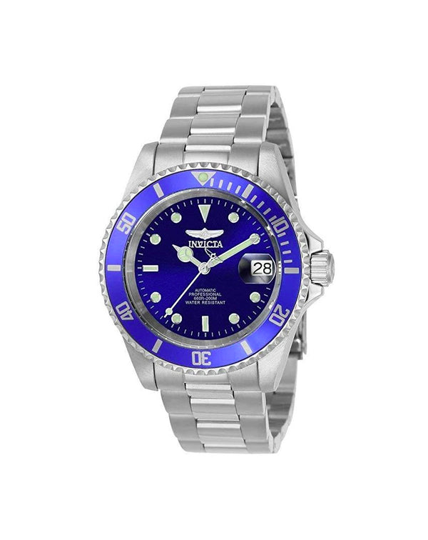 Pro Diver Unisex Wrist Watch Stainless Steel Automatic Blue Dial