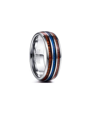 8mm Domed Tungsten Carbide Ring